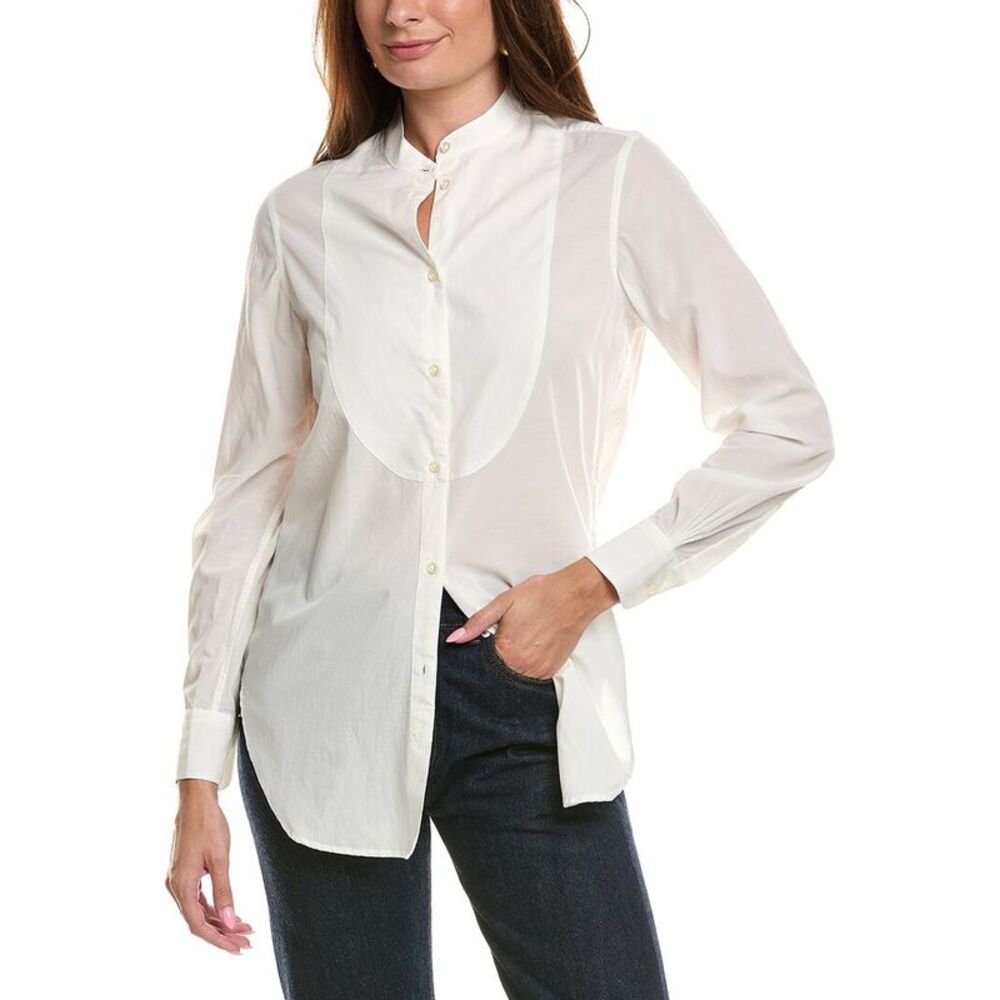 Officine Générale Womens Officine Generale Alida Top, White